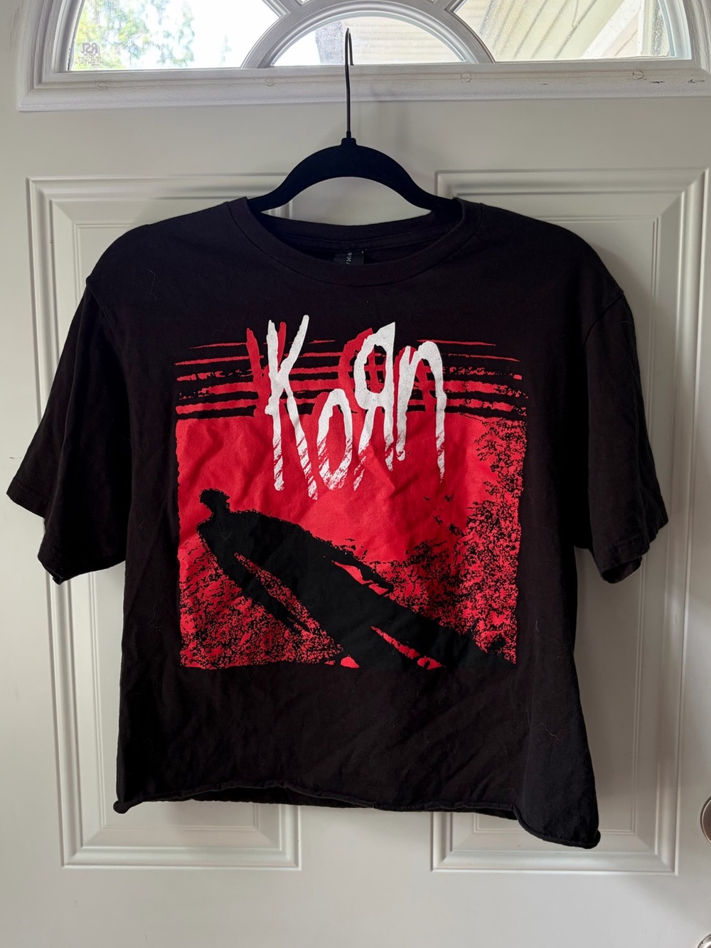 Korn Shadow Graphic DIY Cropped Tee 🎸